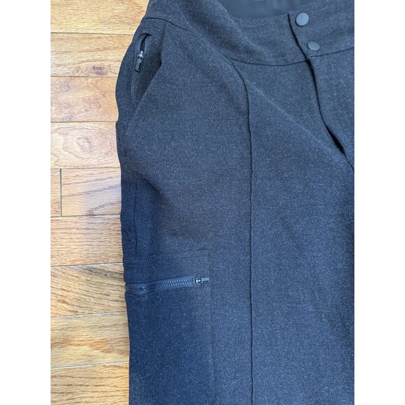 Athleta venice heathered cargo wide leg pants charcoal grey heather Size 14 - Picture 6 of 12
